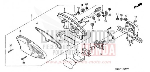 FEU ARRIERE CG125ES4 de 2004